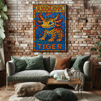 Axolotl Tiger Poster
