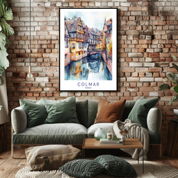 Colmar's Canal Charm Poster PosterGoat