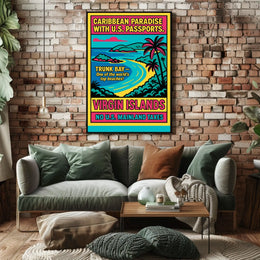 Caribbean Paradise Virgin Islands Poster