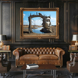 Surreal Desert Landscape Art: Abstract or Artistic Poster
