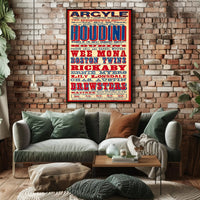 Houdini's Daring Escape Show Vintage Cultural Poster