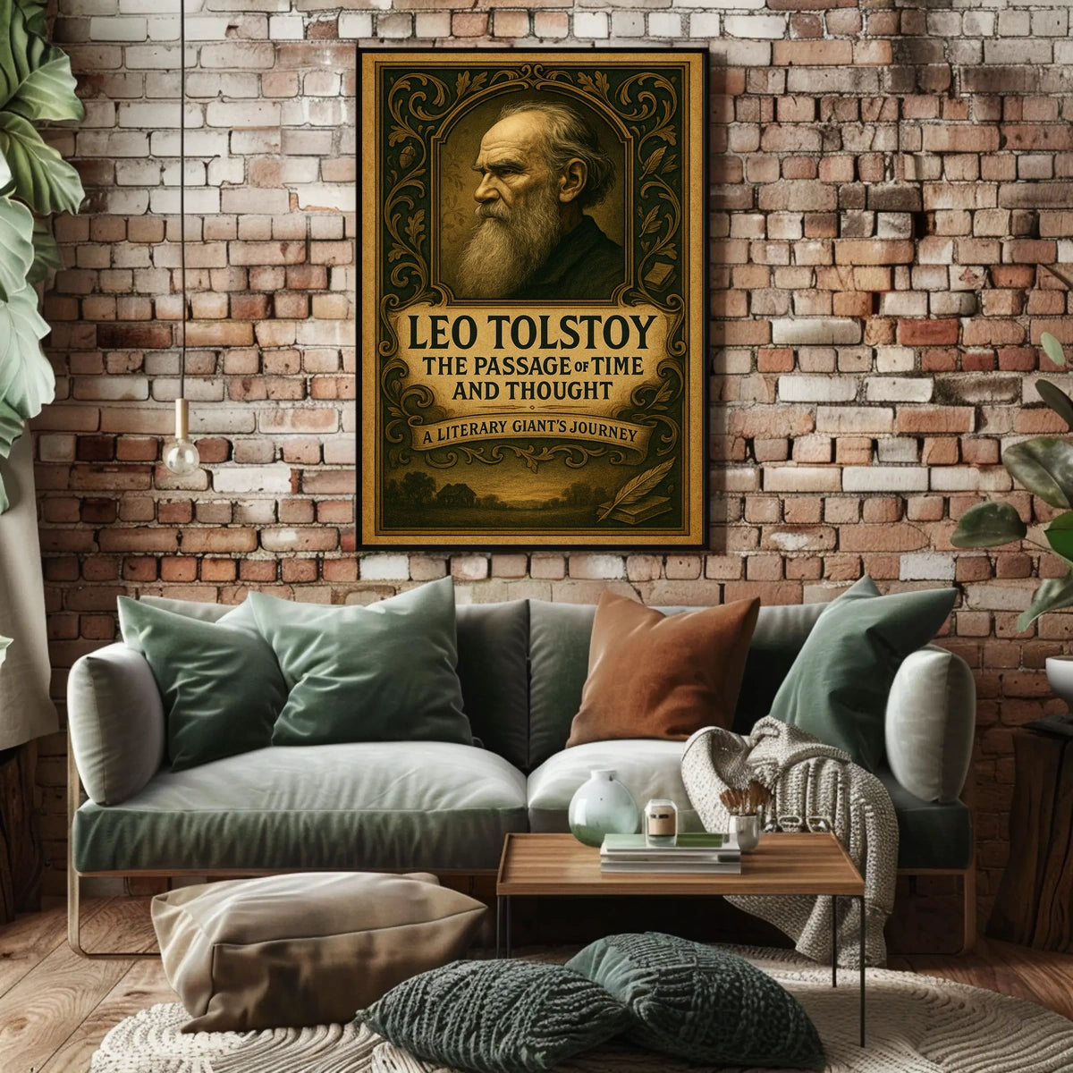 Leo Tolstoy The Passage of Time and Thought Poster
