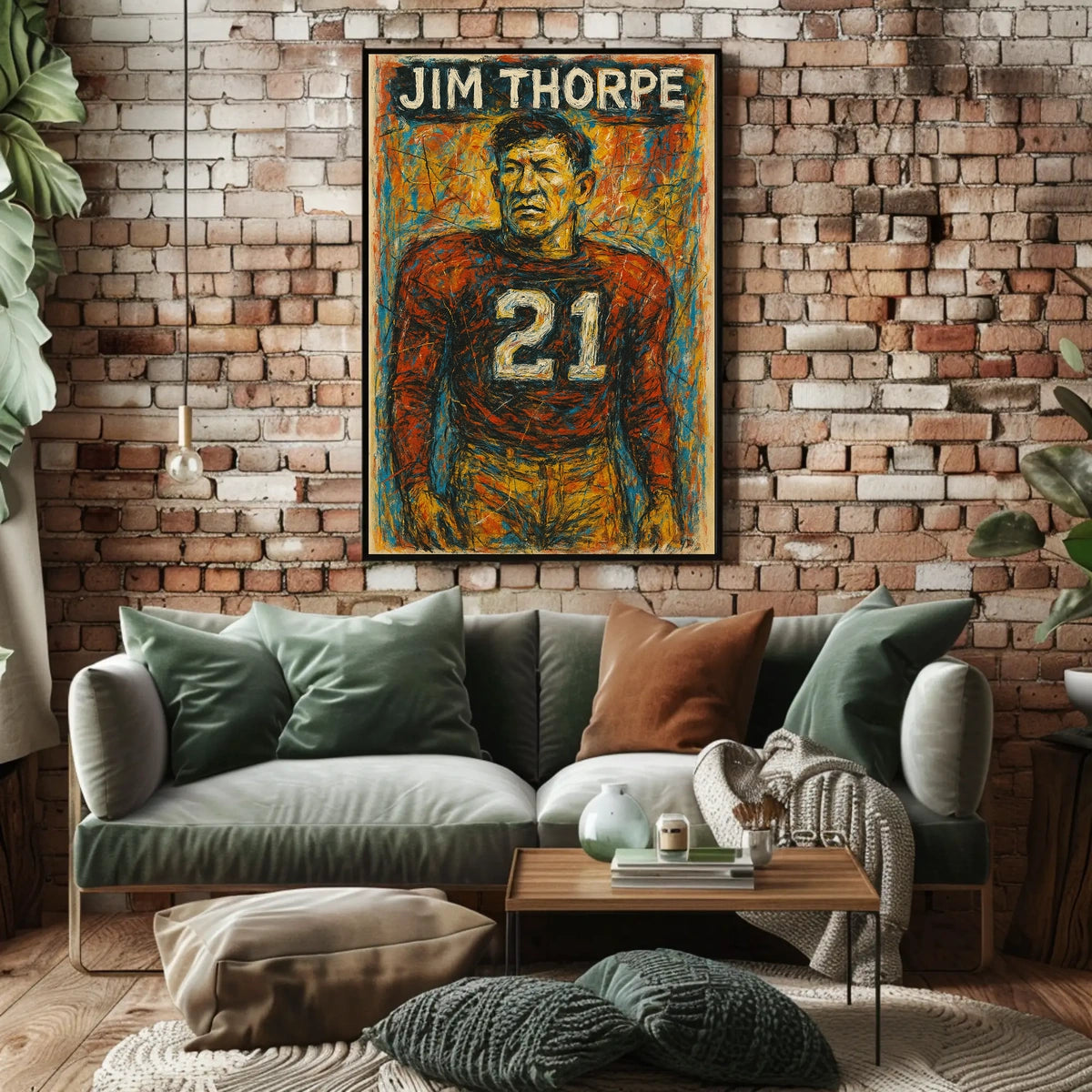 Jim Thorpe Legendary Athlete Poster
