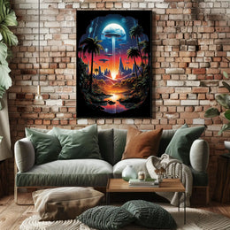 Cosmic Oasis Poster