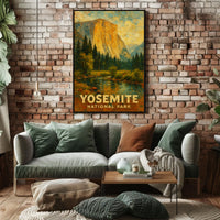 Yosemite Scenic Nature Lover Vintage Poster