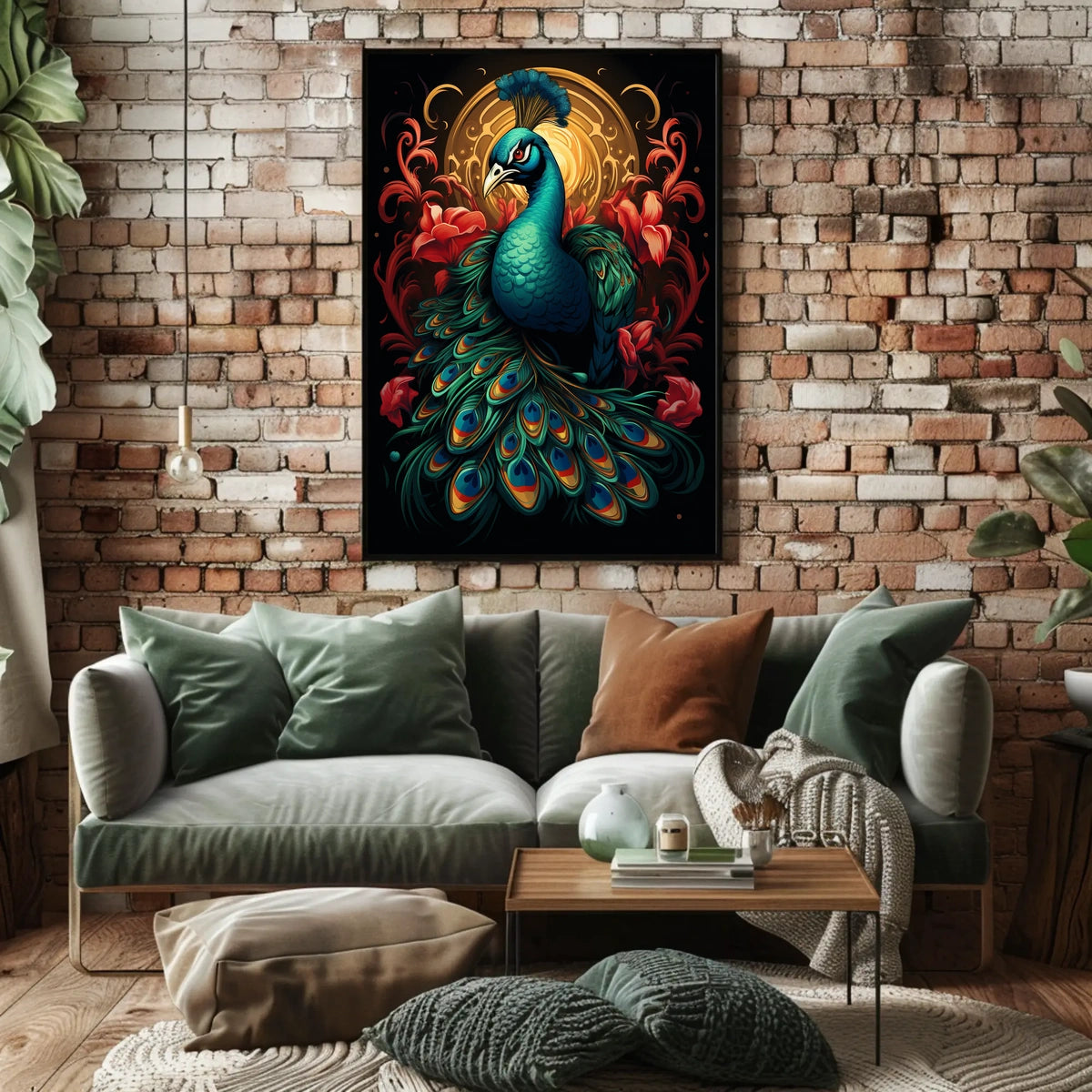 Majestic Peacock Poster