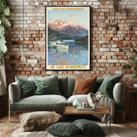 Le Lac DAnnecy Travel Poster