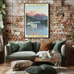 Le Lac DAnnecy Travel Poster