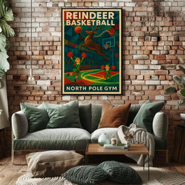 Reindeer Basketball Extravaganza Poster