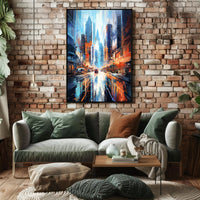 Urban Vibes A Futuristic Cityscape Poster
