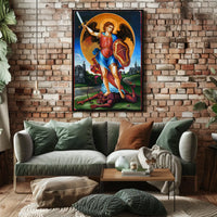 Archangel Michael Defeating the Devil Poster