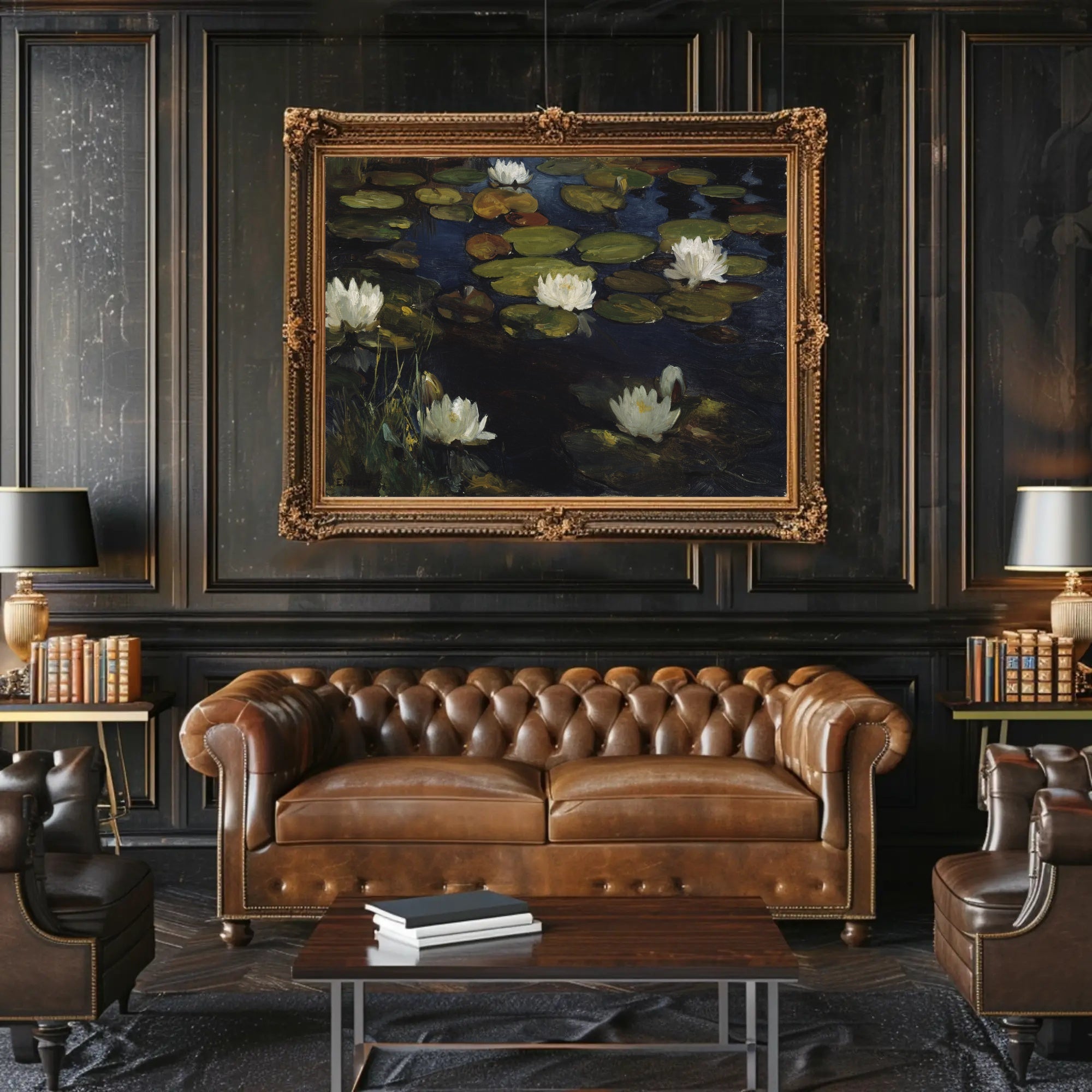 Water Lilies Tranquil Scene Artistic Poster