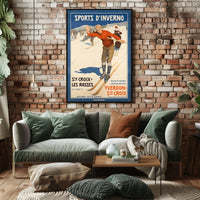 Winter Sports In The Jura Mountains Poster