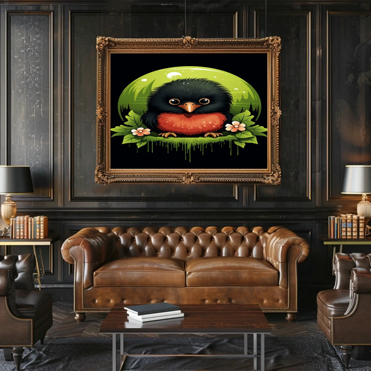 Vibrant Bird Illustration Poster