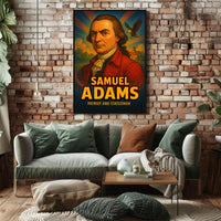 18th-Century Historical Figure in Patriotic Poster PosterGoat