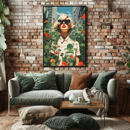 Urban Nature Fusion Vibrant Artistry Abstract, Artistic, or Pop Culture Poster