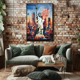 The Statue Of Liberty In Modern Art Poster