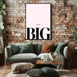 THINK BIG Minimalist Motivational or Quote Poster PosterGoat