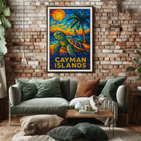 Cayman Islands Mosaic Poster