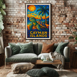 Cayman Islands Mosaic Poster