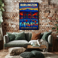 Burlington Lake Champlain Lights Poster