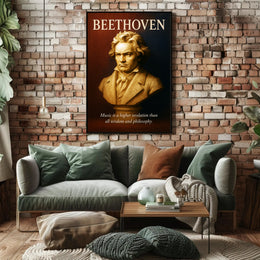 Beethoven Musical Genius Poster PosterGoat