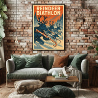 Reindeer Biathlon Poster
