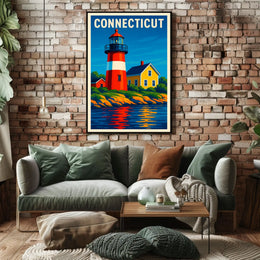 Connecticut Lighthouse Poster