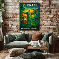 Brazil A Symphony of Colors Poster