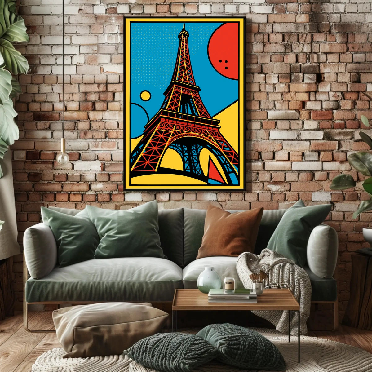 Pop Art Eiffel Tower Poster