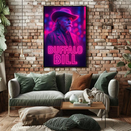 Buffalo Bill Classic Western Imagery Cultural or Heritage Poster