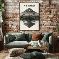 Nevada Landscape Reflection Poster