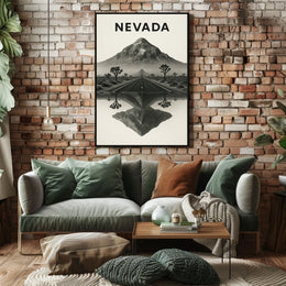 Nevada Landscape Reflection Poster