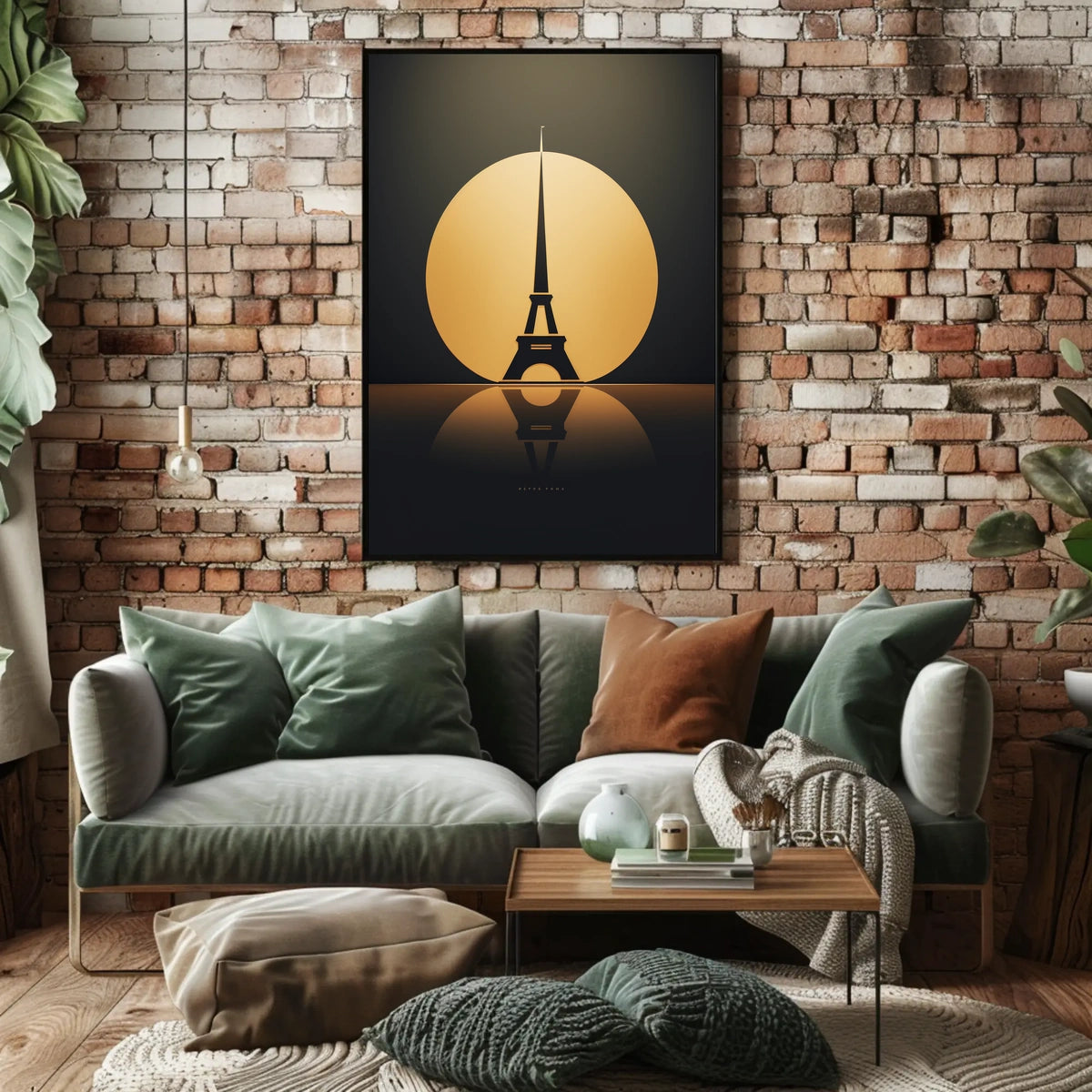 Eiffel Tower Elegance: Modern Art Parisian Poster