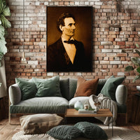 Abraham Lincoln Civil War Military Camp Visit Poster PosterGoat