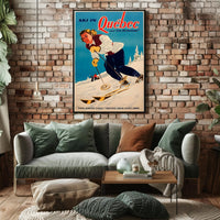 Ski in Québec and Lac Beauport Poster PosterGoat