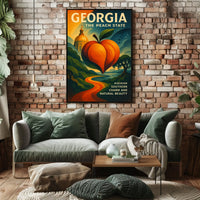 Georgia The Peach State Poster