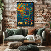 Victoria A Vibrant Landscape Poster