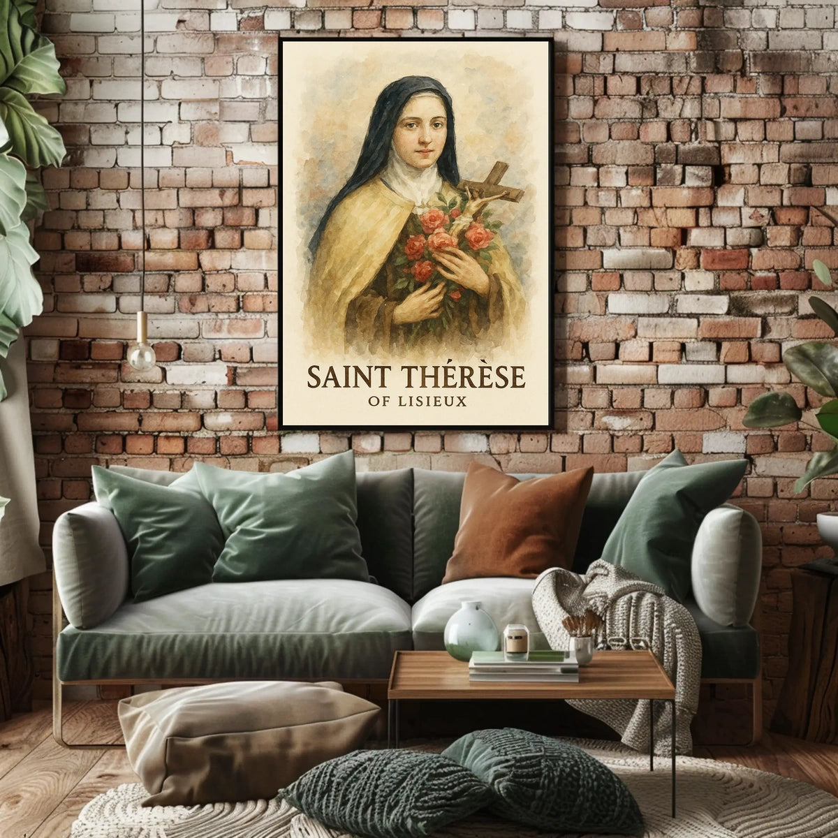 Saint Thérèse Of Lisieux Catholic Saint Portrait For Wall Art Poster