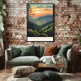Great Smoky Mountains National Park Sunrise Poster