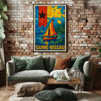 Guinea-Bissau Mosaic Art Poster