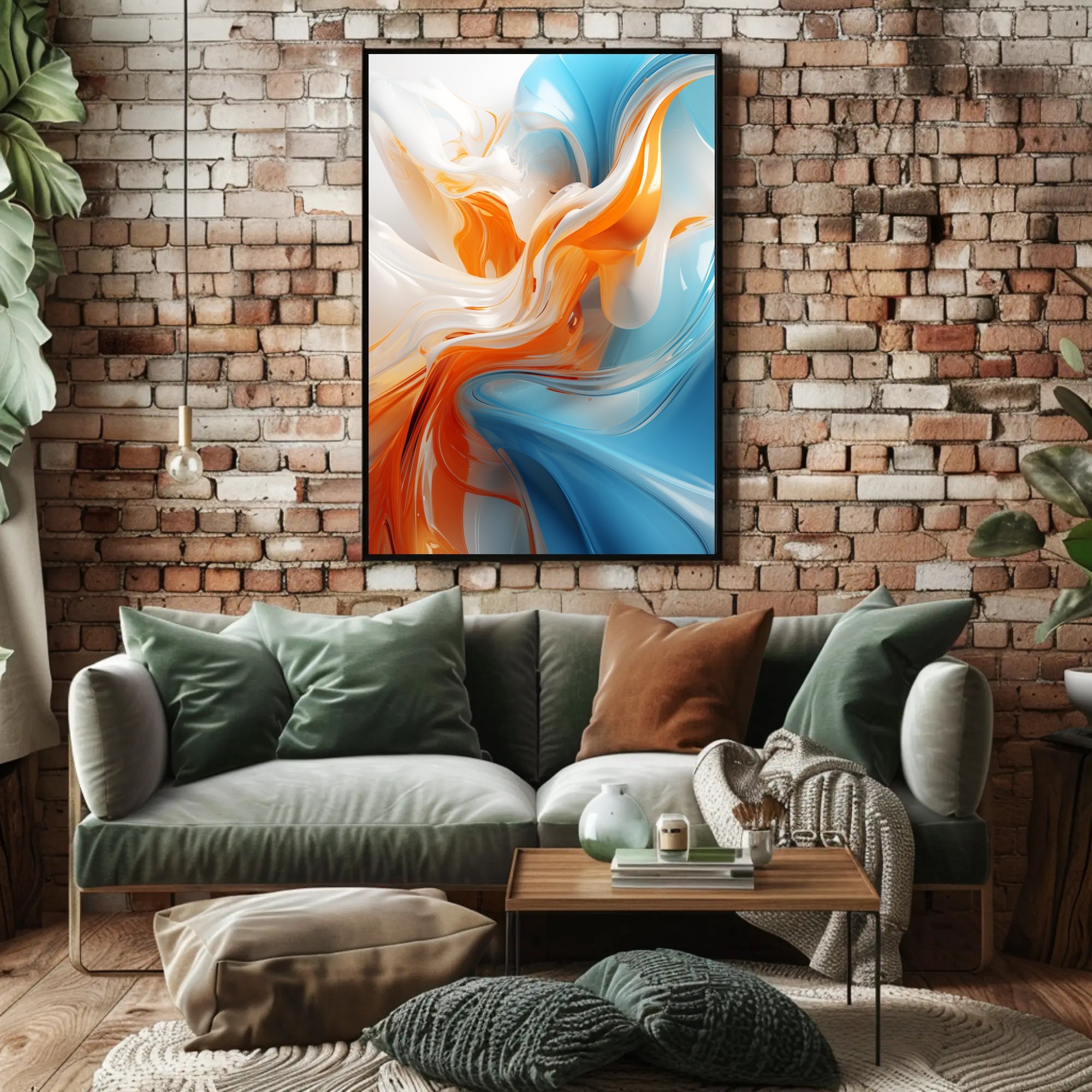 Abstract Fluid Dynamics Abstract Poster PosterGoat