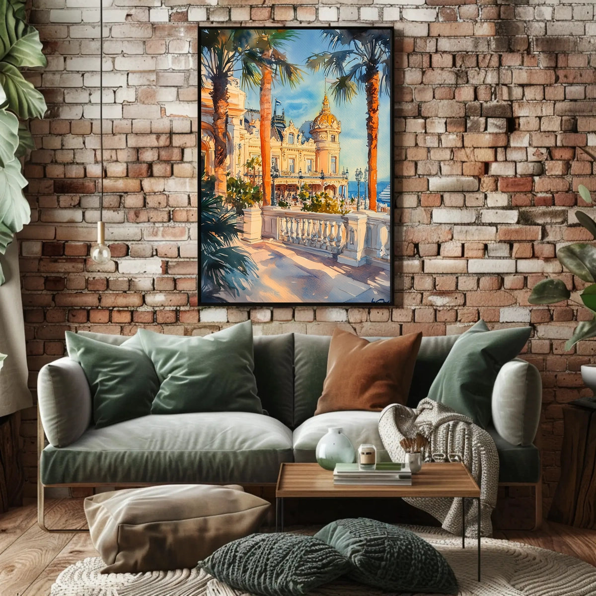Monaco Monte Carlo Casino Square View Poster