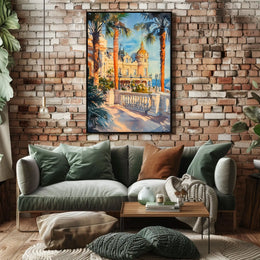 Monaco Monte Carlo Casino Square View Poster