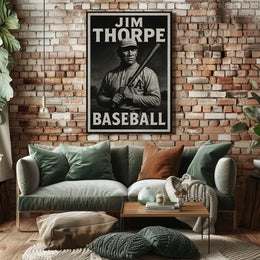 Abstract Baseball Celebration Art Poster