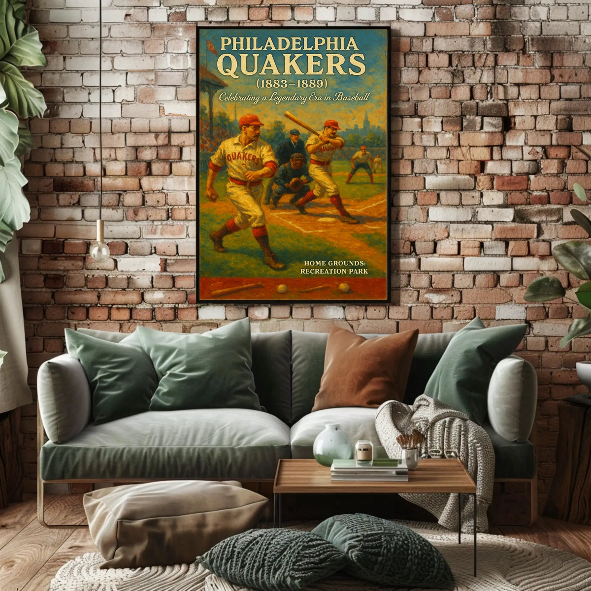 Philadelphia Quakers Celebrating A Poster