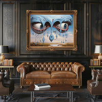 Surreal Blue Eyes Poster in Abstract or Artistic Poster