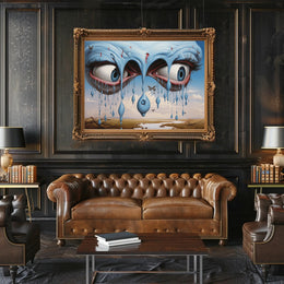 Surreal Blue Eyes Poster in Abstract or Artistic Poster