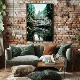Serene Winter Landscape Scenic National Park Poster