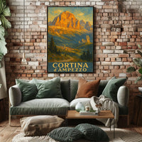 Cortina DAmpezzo Landscape Poster